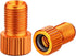 Presta Valve Adapter for Bike Tire, Orange Inflatable Adapter, Aluminum Bike Pump Adapter - Convert Presta to Schrader