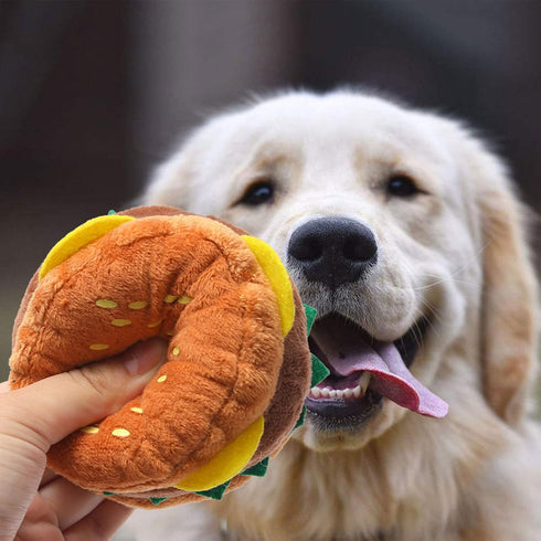 JSGHGDF Dog Plush Toy Soundable-Chew Toy Lovely Interaction Aggressive Chewer Training Toy Dog Squeak Toy Puppy Indoor
