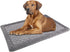 Gray Memory Foam Dog Crate Pad, 48x30 Inch, Soft Flannel Washable Anti-Slip Puppy Sleeping Mat, Grey