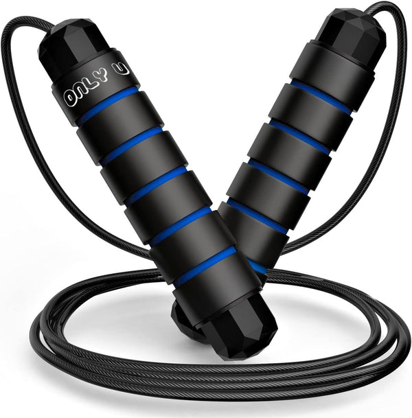 Jump Rope from Only U, Workout Fitness Equipment for Home Gym, Men, Women, and Kids, Multiple Colors
