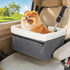 Dog Car Booster Seat for Small Dogs & Cats, Raised with Metal