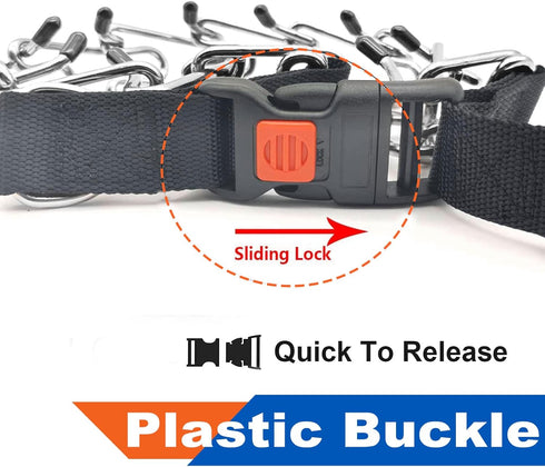 Supet Dog Training Collar for Small Medium Large Dogs, Adjustable No Pull Dog Collar with Quick Release Buckle and