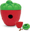 Brightkins Tough & Tumble 2 Piece Strawberry Treat Dispenser - Interactive Dog