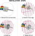 Bird Rope Perches for Parrots, Cockatiels, Parakeets, Budgie Cages, Comfy Colorful Rope Toy (41inch Metal Nut)