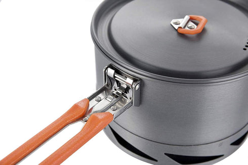Fire-Maple Feast 1.5L Camping Gear Pot FMC-K2, Hard Anodized Aluminum & Stainless Steel Cookware Set