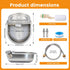 CBKKLHY 304 Large Automatic Dog Water Dispenser Outdoor, Auto Refill Water Bowl for Dogs Cats, Livestock Waterer