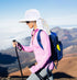 Solaris Floral Scarf Wide Brim Women's Sun Hat, Neck Flap, UV Protection Cap