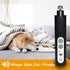 HAFBBXC 6 2-Speed Trimmer Dog Nail Grinder with LED Lights, One-Touch Reverse, Professional, Super Quiet and Low