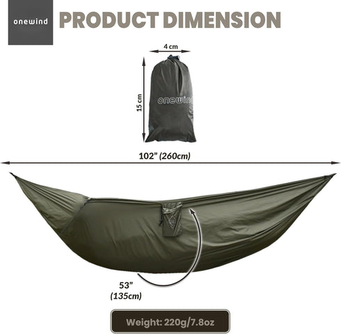 Onewind Premium Hammock Underquilt Protector, Durable Protective Cover for Single and Double Hammock, Winter Camping