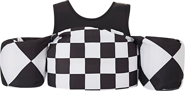 KIDSco Swim Vest for Kids 30-50 lbs - Toddler Swimming Aid with Shoulder Strap and Water Wings for Boys and Girls 2 to