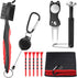 VINTEAM Golf Accessories Gift Set, Includes Towel, Club Brush, Divot Repair Tool, and Golf Tee Holder