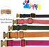 THAIN Soft Leather Dog Collar, Heavy Duty Padded Quick Release Adjustable Collar for Small Medium Dogs (M, Pink)