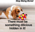 Interactive Snuffle Toys for Dogs - Sniffle Treat Game Ball, Encouraging Natural Foraging Skills (Red, Triangle)