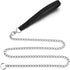 Metal Dog Leash, Integrated Dog Collar and Leash, 4ft Chew Proof Dog Chain Leash with P Chain Slip, Heavy Duty Sturdy Pet Dog Leash with Padded Handle for Large Medium Dogs