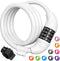 Titanker Bike Lock - 4 Feet Cable Lock 1/2 Inch Resettable Combination with Mounting Bracket for Bicycle