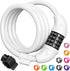 Titanker Bike Lock - 4 Feet Cable Lock 1/2 Inch Resettable Combination with Mounting Bracket for Bicycle