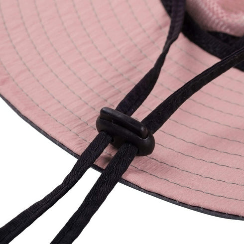 Rosoz Ponytail Sun Bucket Hats for Women - UV Protection Foldable Mesh Wide Brim for Hiking & Fishing