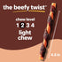 100% 14 Count Hartz Oinkies Beefy Twists with Real Beef Flavorful Beefhide-Free Natural Dog Treats