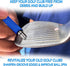 Golf Club Grove Sharpener and Cleaner, Re-Grooving and Cleaning Tool for Wedges and Irons, Optimal Backspin on Golf Ball for Precision Shots