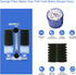 UPETTOOLS Biochemical Sponge Filter, Ultra Quiet Aquarium Air Pump, Double Head Bio Sponge for Fish Tank