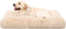 KSIIA Washable Dog Crate Bed, 41x27 Inch Camel, Deluxe Plush Anti-Slip Thick Kennel Pad