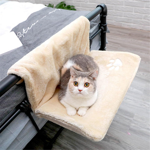 Hammock Cozy Hammock 18.5 12 Cat Bed, Warm and Plush Nap Mat, Warm Fleece Basket Cradle for Sunbathing Watching