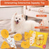 Treat Dispensing Dog Toys, Crinkle Squeaky Interactive Puzzle Toys for Medium and Large Dogs (Potato Chips)