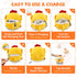 1.5H Interactive Dog Toy Ball, Upgrade Automatic Jump Plush Toy with Removable Zipper for Small Large Dogs