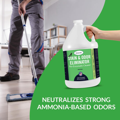 128oz Strong Stain & Odor Eliminator - Cats & Dog Enzymatic Urine Destroyer -MADE IN USA- Fresh Scent Multi-Purpose Pet