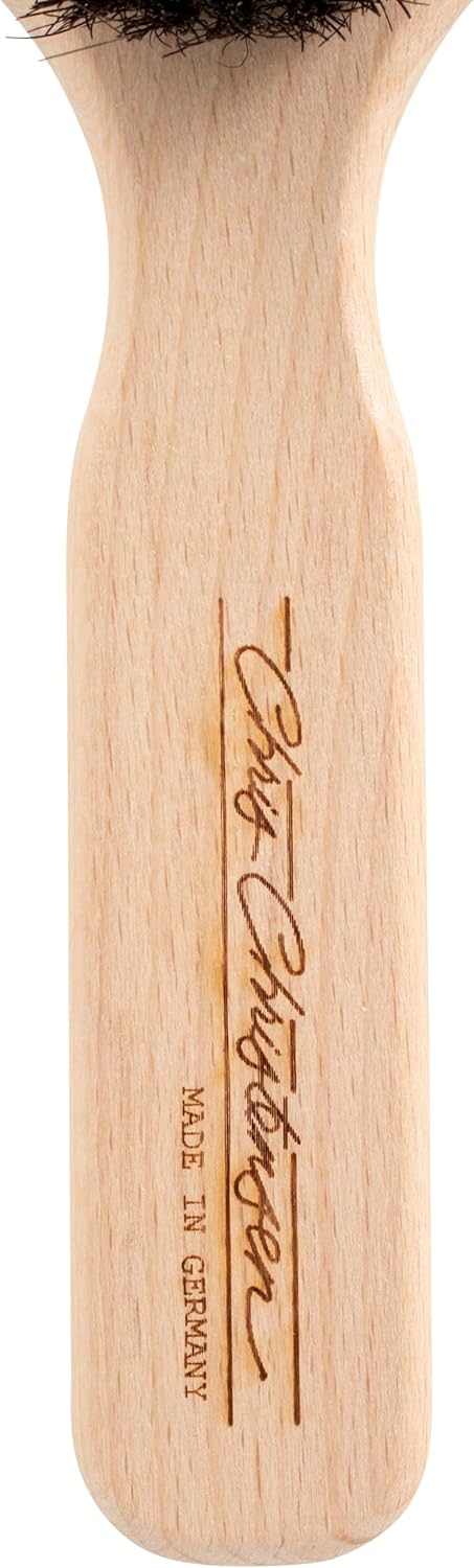 Chris Christensen Horse Hair Chalk Brush for Dogs - 100% Horse Hair, Made in Germany, Groom Like a Pro