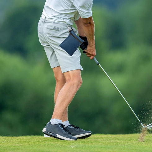 PATIKIL Golf Tee Pouch, Zipper Golf Ball Bag with Metal Lobster Claw Clip for Valuables Holder, Men Women