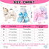 4 Pieces Dog Dresses for Small Medium Dogs Puppy Clothes Summer Princess Pet Dresses Girl Female Doggie Tutu Skirt Apparel for Chihuahua Yorkies Pup Cat Outfit(X-Small)