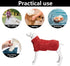 Geyecete Dog Bathrobe Towel - Fast Drying Super Absorbent Pet Dog Cat Bath Robe Towel in Red, Size Medium