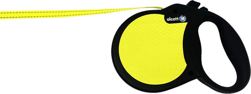Alcott Reflective Retractable Belt Leashes, Large, Neon Yellow