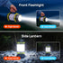 2 Pack 6 3600mAh IPX4 LED Camping Lantern Flashlight Rechargeable, Consciot Portable Torch with Light Modes, Power