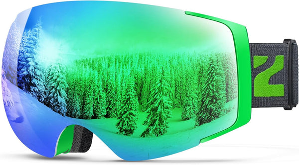 ZIONOR X4 Ski Goggles with Magnetic Lens - Snowboard Goggles for Men Women, Anti-fog UV Protection