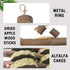 kathson Rabbit Bunny Chew Toys for Teeth, Natural Apple Wood Hanging Treats for Guinea Pigs, Chinchillas, and Rabbits