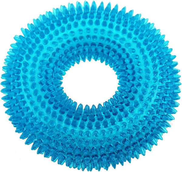 ADUCK Dog Squeaky Chew Toys for Aggressive Chewers - Dental Teething Cleaning (Non-Toxic Soft Natural Rubber), Cute