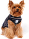 Striped Teacup Pet Dog T-Shirts, 100% Cotton Tank Vest for Small Dogs and Cats, Blue Black