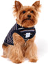 Striped Teacup Pet Dog T-Shirts, 100% Cotton Tank Vest for Small Dogs and Cats, Blue Black