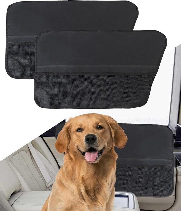2 Pcs Car Door Protector, Scratch Guard for Dogs, Dog Back Seat Protector, Vehicle Door Cover