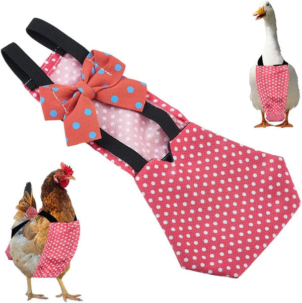 CREATCABIN Pet Duck Diaper Poultry Diapers Pink Polyester Waterproof Adjustable Washable Ducking