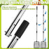 Accessories(22"-52.3") EXPAWLORER Large Chicken Poop Scooper,Adjustable Chicken Coop Rake with Stainless Steel Long