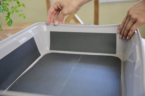 Kitty Cure Litter Box Emery Board and Manicure Strips, Scratch Liner for Litter Box, Nail File for Cats