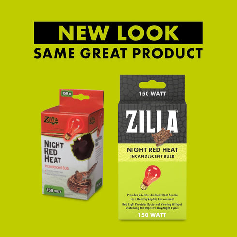 Zilla Incandescent Bulb, Night Red, Ideal for Reptile Species Nocturnal