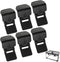 Totority 6pcs Cylinder Lock Clips for Snake Tank Aquarium, Escape Screen Clip for Glass Cover Support Holder