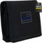 Rapdom Tactical Wallet, Thin Blue Line, Black, 4.75" x 3.5" x .75"