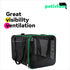 360 Quick-in Pet Carrier for Cats. Airy Mesh Windows Let Fur-Kids See You & Breath Easy, Reduce Travel Anxiety.
