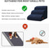 Dog Stairs and Steps for Beds Or Couches, 3-Step Pet Stairs for Small Dogs and Cats, Soft Non-Slip Ramp for Older Dogs