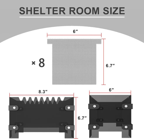 SIKGFPN Reptile Cricket Keeper,Acrylic Feeding Crickets Habitat,Replacement of Egg Cartons